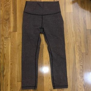 Lululemon high rise wunder under crop
